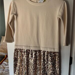 Crewcuts Cream Knit Top